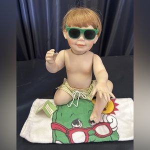 NIB “Cool As A Cucumber” Ashton Drake Porcelain Boy Doll 11" by Titus Tomescu